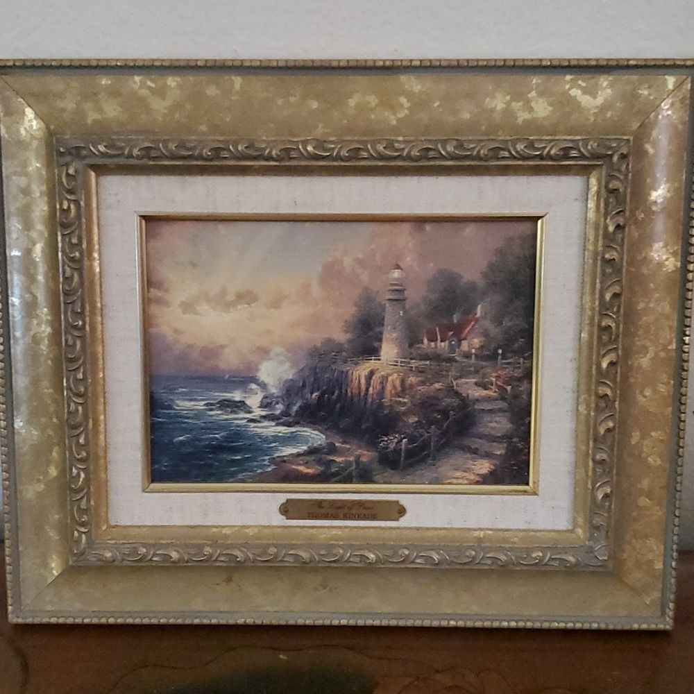 Thomas Kinkade The Light of Peace Framed Canvas
